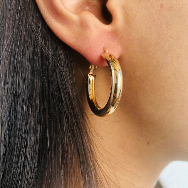 Lula Gold Hoop Earrings