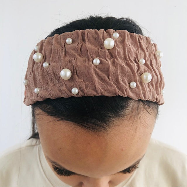 Pearl Beige Headband (not an Alice Band)