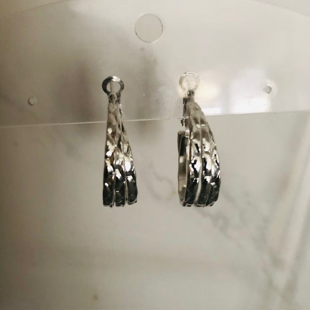Leah silver earrings