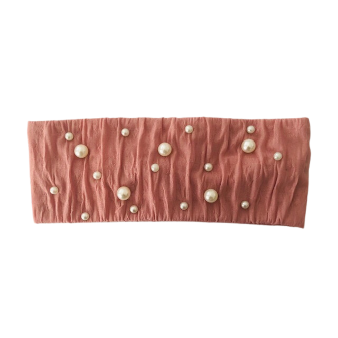 Pearl Dusty Pink Headband (not an Alice Band)